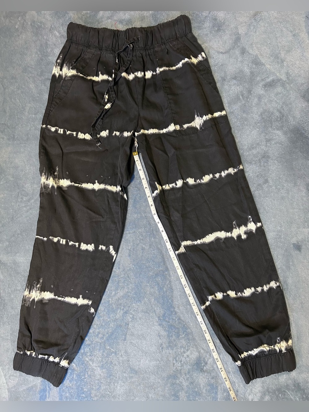 Japna Black Tie-Dye Jogger Pants